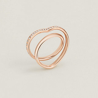 【繊細ハートが上品にきらめく♪】エルメス Vertige Coeurピアス Vertige Cœur ring, medium model | Hermès Finland